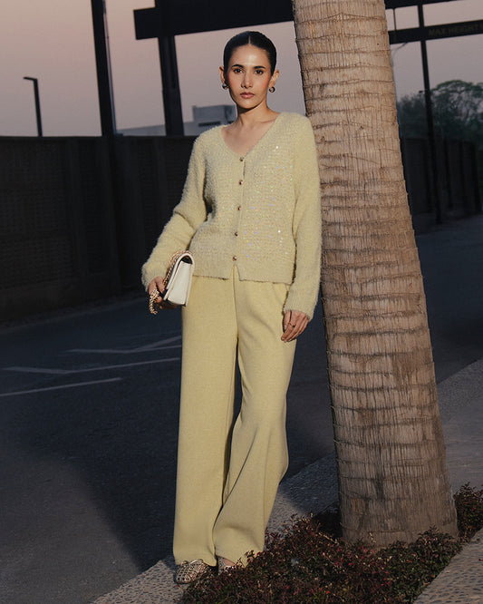 Light Lemon Yellow Cardigan