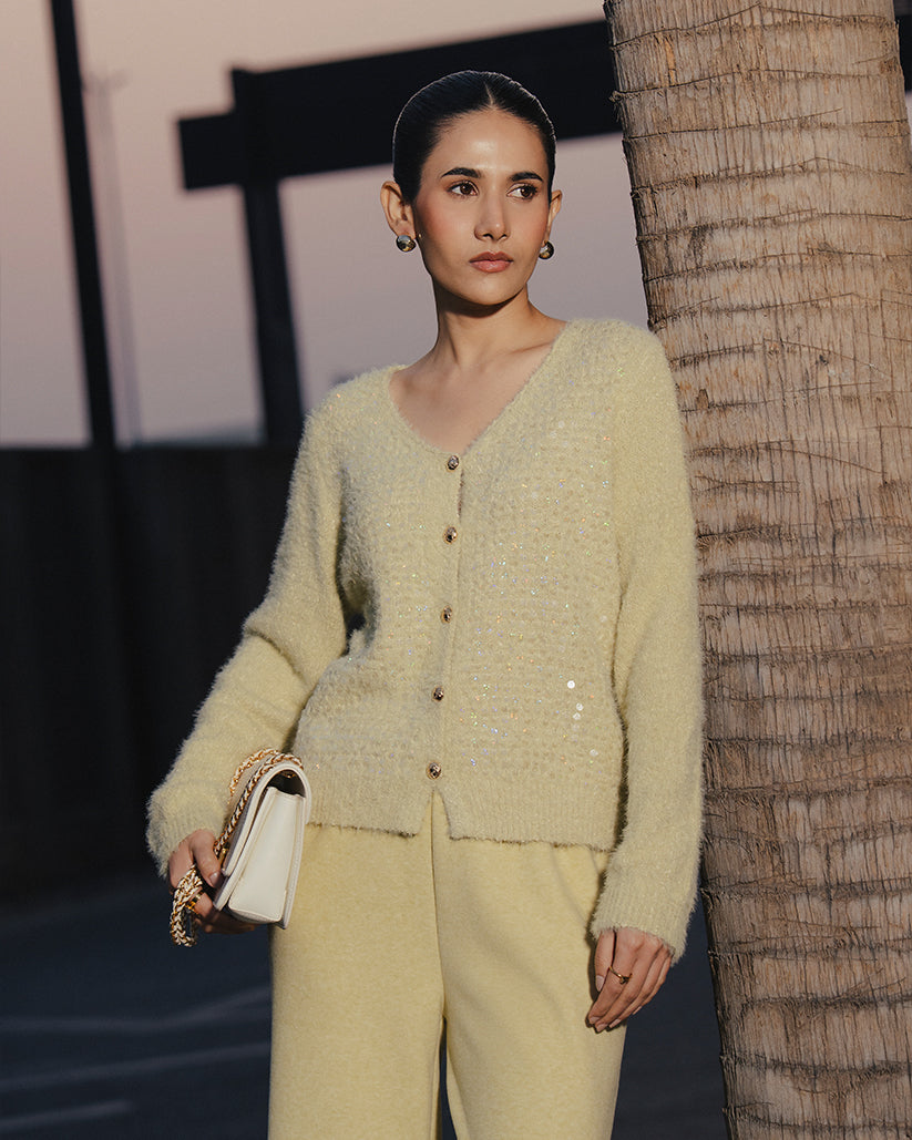 Light Lemon Yellow Cardigan